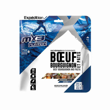 Boeuf bourguignon med pasta